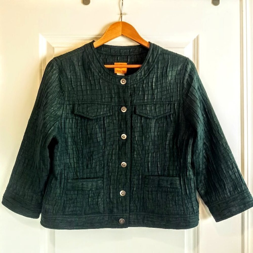 Ruby Road Forest Green Textured Jacket - image 1